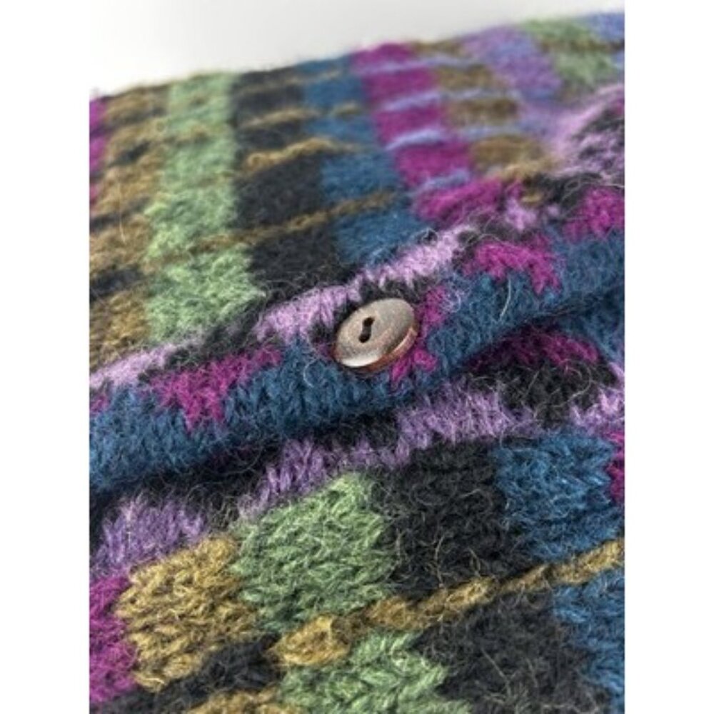 100% Himalayan Wool Sweater Cozy Cottage Vintage Nepal Lost Horizons Medium - Picture 15 of 16